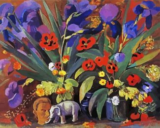 Irises And Poppies By Saryan diamond painting