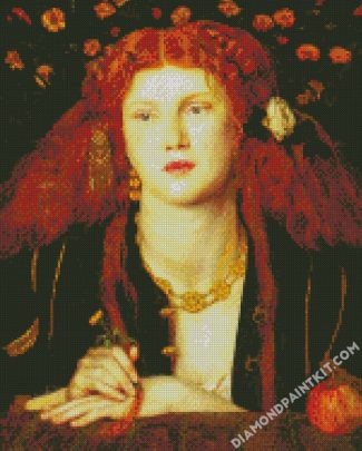 Irish Girl Wearing Jewelry diamond painting