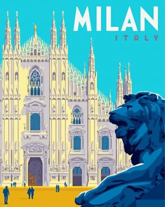 Italy Milan Poster diamond painting