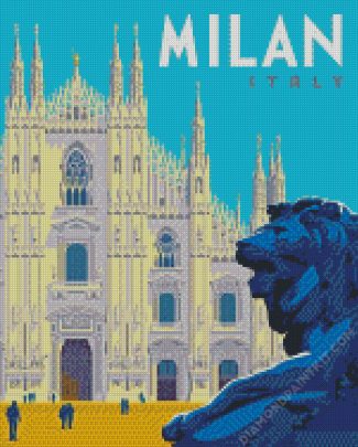 Italy Milan Poster diamond painting