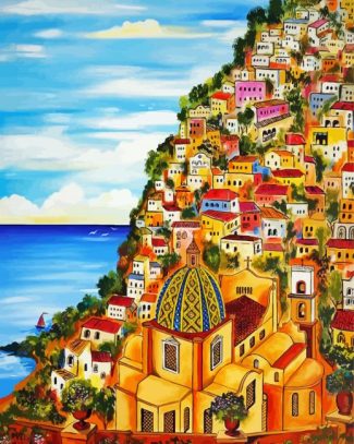 Italy Positano Art diamond painting