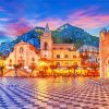 Italy Sicily Taormina diamond painting