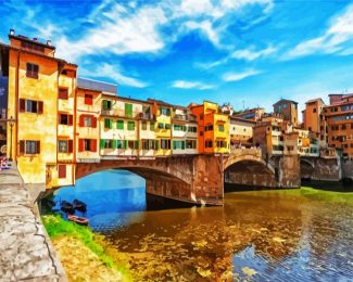 Italy Ponte Vecchio Florence diamond painting