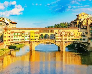 Italy Ponte Vecchio diamond painting