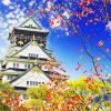 Japan Osaka Castle diamond painting