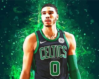 Jayson Tatum Player Art diamond painting