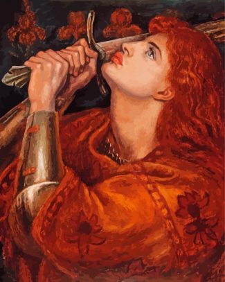 Joan of Arc Rossetti diamond painting