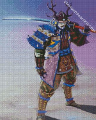 Kensei Japanse Warrior diamond painting