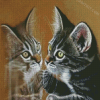 Kitten Reflection diamond painting