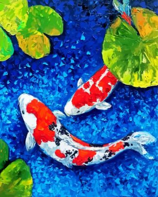 Koi Fishes diamond painting