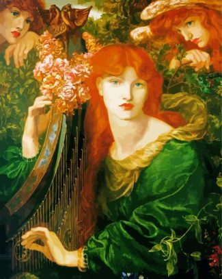 La Ghirlandata By Rossetti diamond painting