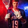 Lacrosse Player Art diamond painting