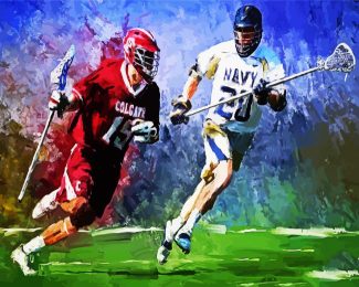 Lacrosse Players diamond painting