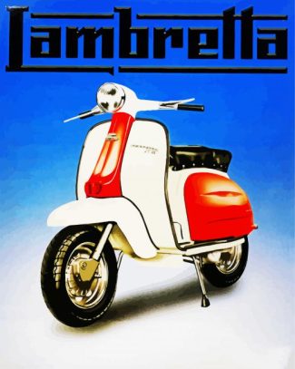 Lambretta Scooter diamond painting