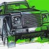 Land Rover Car Art diamond painting