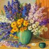 Larkspur Flowers Vase diamond painting