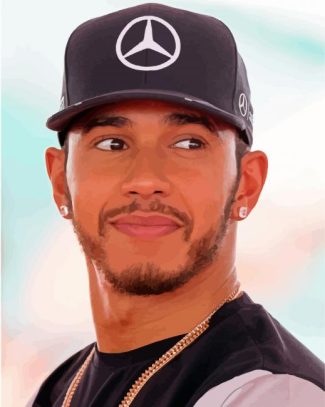 Lewis Hamilton diamond painting