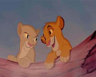 Lion King Simba And Nala diamond painting