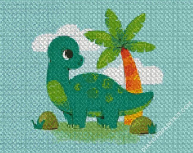 Little Dinosaur Baby diamond painting