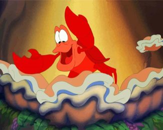 Little Mermaid Sebastian Crab diamond painting