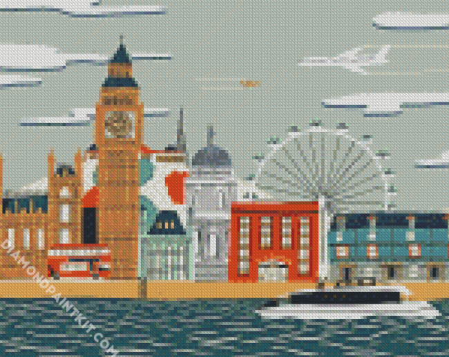 London City diamond painting