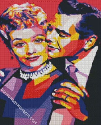 Lucy And Ricky Pop Art diamond painting