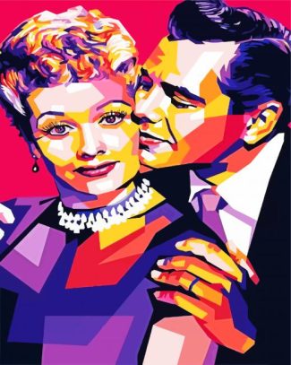 Lucy And Ricky Pop Art diamond painting