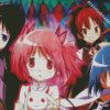 Madoka Magica characters diamond painting