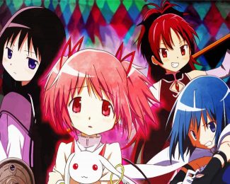 Madoka Magica characters diamond painting