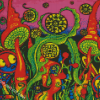 Magical Psychedelic Mushrooms diamond painting