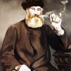 Man Smoking Pipe Art diamond painting