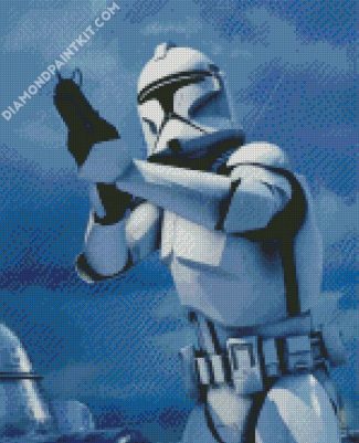 Mandalorian Scout Trooper diamond painting