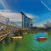 Marina Bay Sands Singapore diamond painting