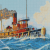 Marine Tugboat Ship diamond painting