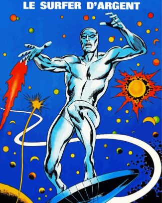 Marvel Silver Surfer diamond painting