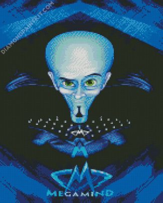 Megamind Superhero diamond painting