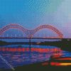 Memphis Bridge At Night diamond painting