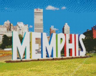 Memphis City diamond painting