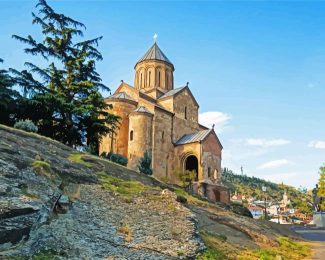 Metehki St Virgin Church Tbilisi diamond painting