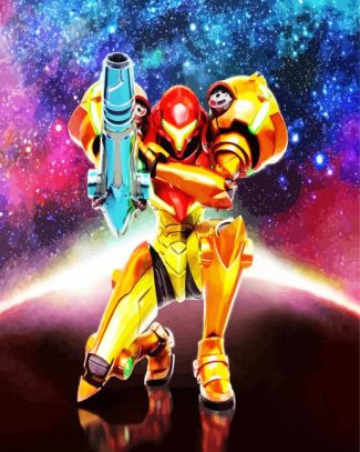 Metroid Video Game diamond painting