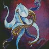 Mettalic Octopus diamond painting