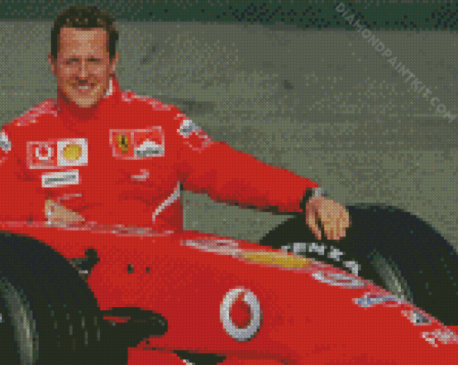 Michael Schumacher diamond painting