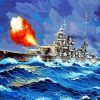 Military Navy Battleship diamond painting