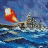 Military Navy Battleship diamond painting