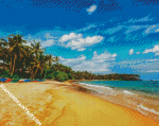 Mirissa Beach Sri Lanka diamond painting