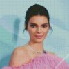 Model Kendall Jenner Diamond painting