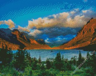 Montana Glacier National Park diamond painting