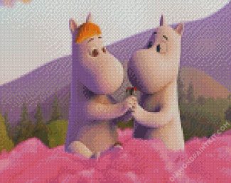 Moomintroll And Snork Maiden diamond painting