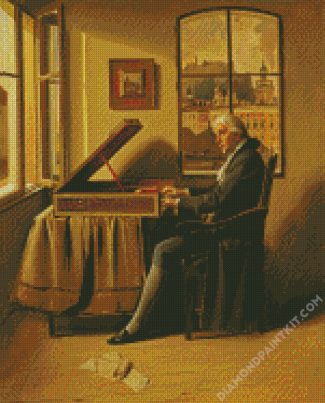 Mozart Playing Piano diamond painting