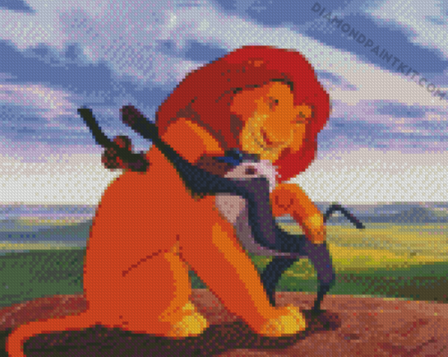 Mufasa And Rafiki diamond painting